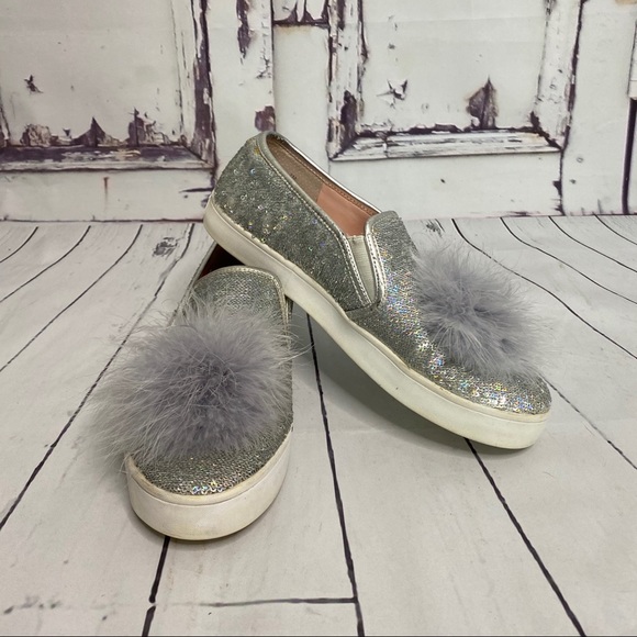 kate spade Shoes - KATE SPADE Latisa slip on leather sequin feather 7
